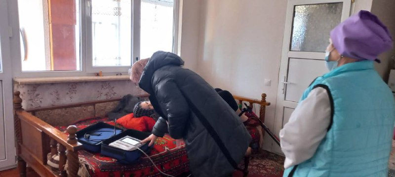 Мобильная бригада Комплексного Центра социального обслуживания населения в Сергокалинском районе продолжает реализацию федерального проекта "Старшее поколение", нацпроекта «Демография».