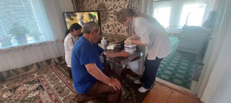 Мобильная бригада Комплексного Центра социального обслуживания населения в Сергокалинском районе продолжает реализацию федерального проекта "Старшее поколение", нацпроекта «Демография».