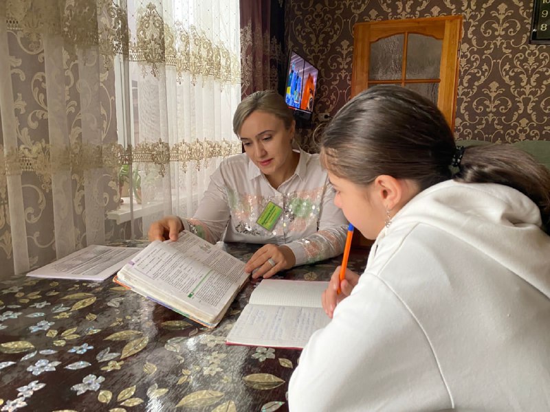 💥Специалист по работе с семьей Муртазалиева Раисат посетила свою подопечную Мусеибову С.