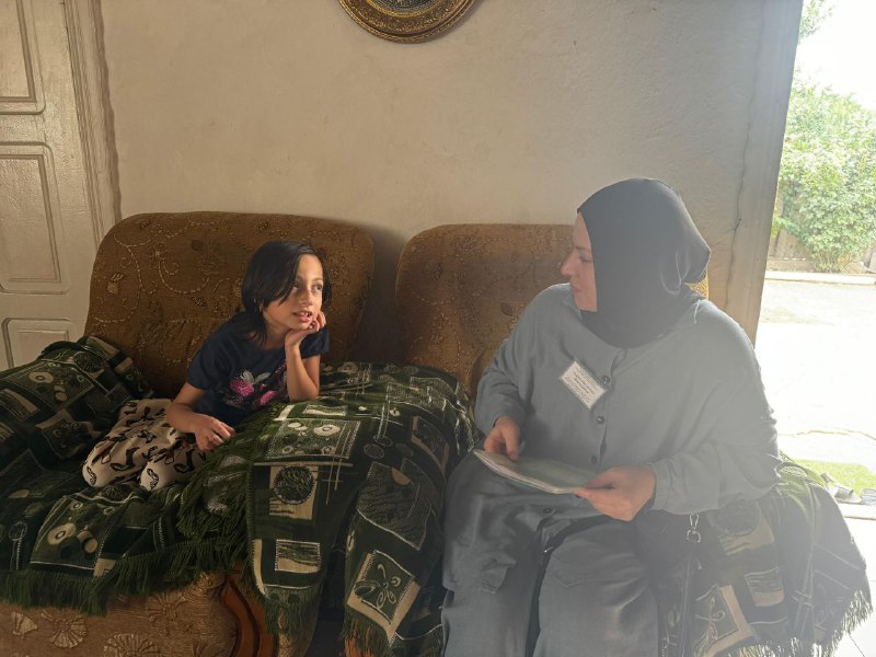Рабочие будни социального педагога Саидовой Аксаны и специалиста Алиевой Максалины